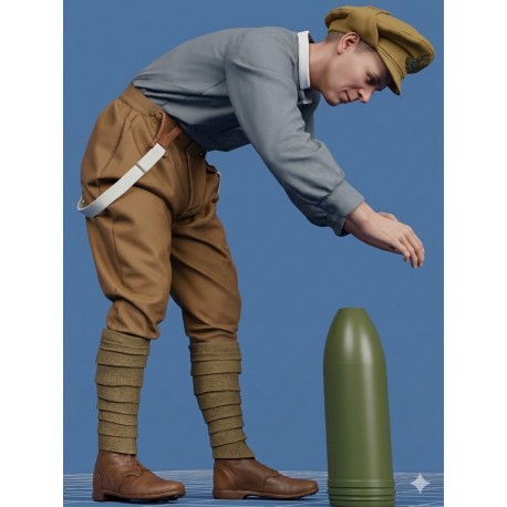 357026 Artillery man n°2 with shell « summer dress » 1916