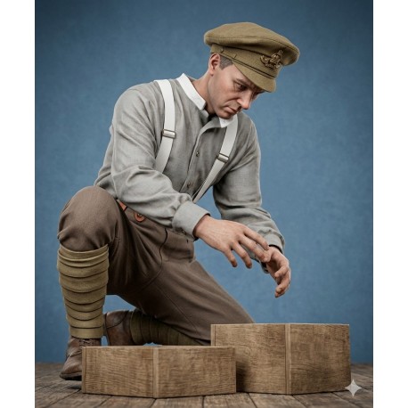 357027 - Artillery man n°3 with fuze box « summer dress » 1916