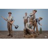 357031 - 5 Artillery men set "summer dress" 1916