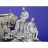 Two WWI figures seated and load for 8inch gun
