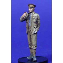 WWI soldier at ease smoking pipe