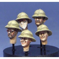 5 heads with Wolseley helmets