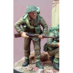 Infantryman with rifle at the ready