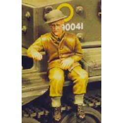Soldier seated