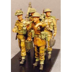 Vickers and  infantry crew marching order