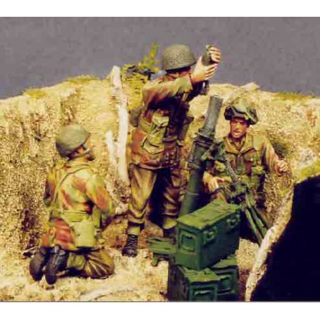 UK 3inch mortar and  airborne crew